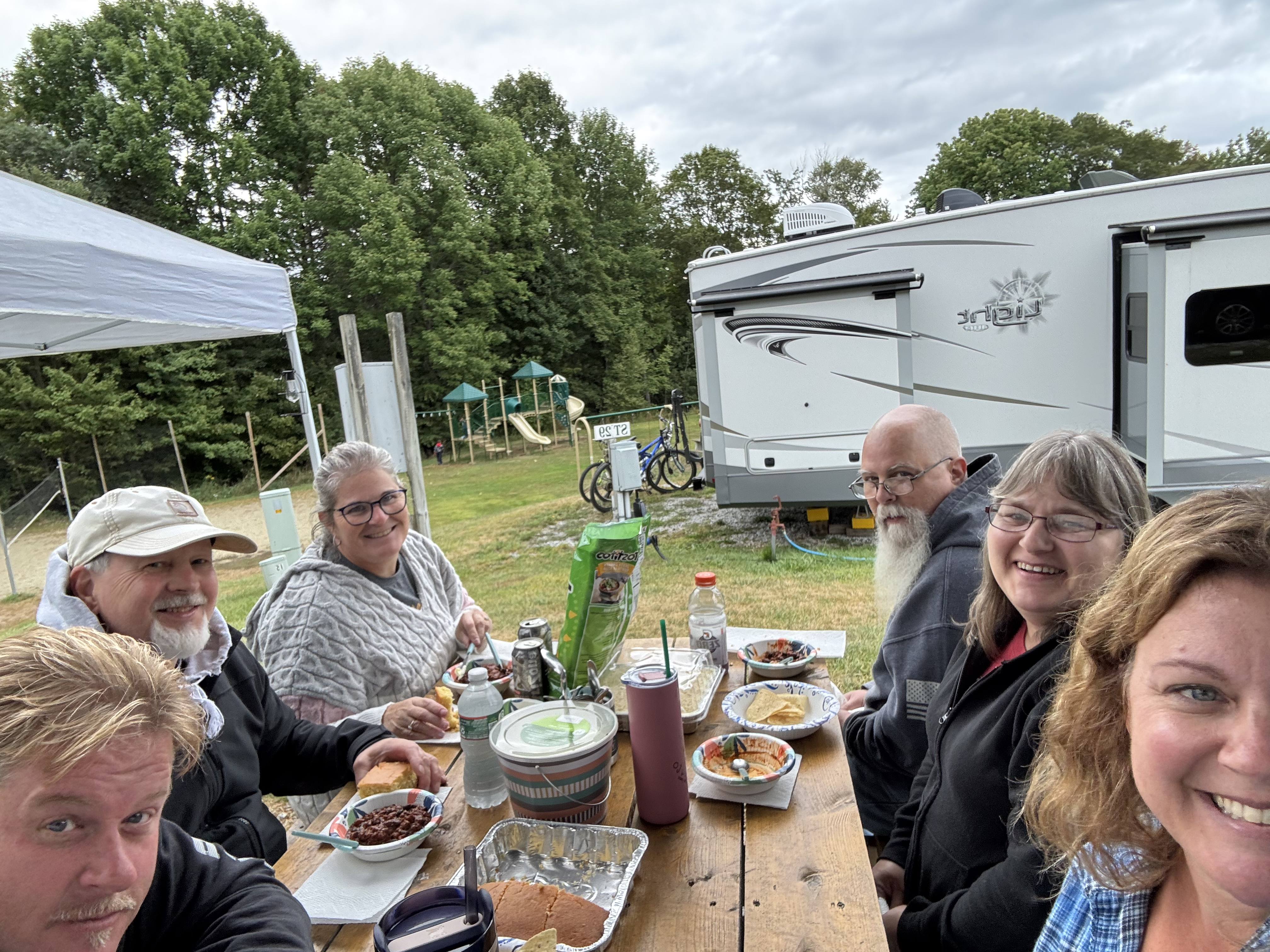 Rust and Ruin camping with the band