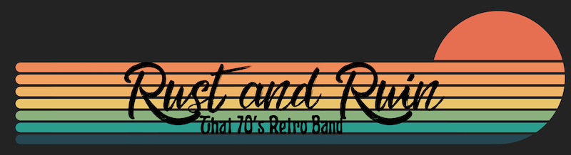 Rust and Ruin logo bumper sticker