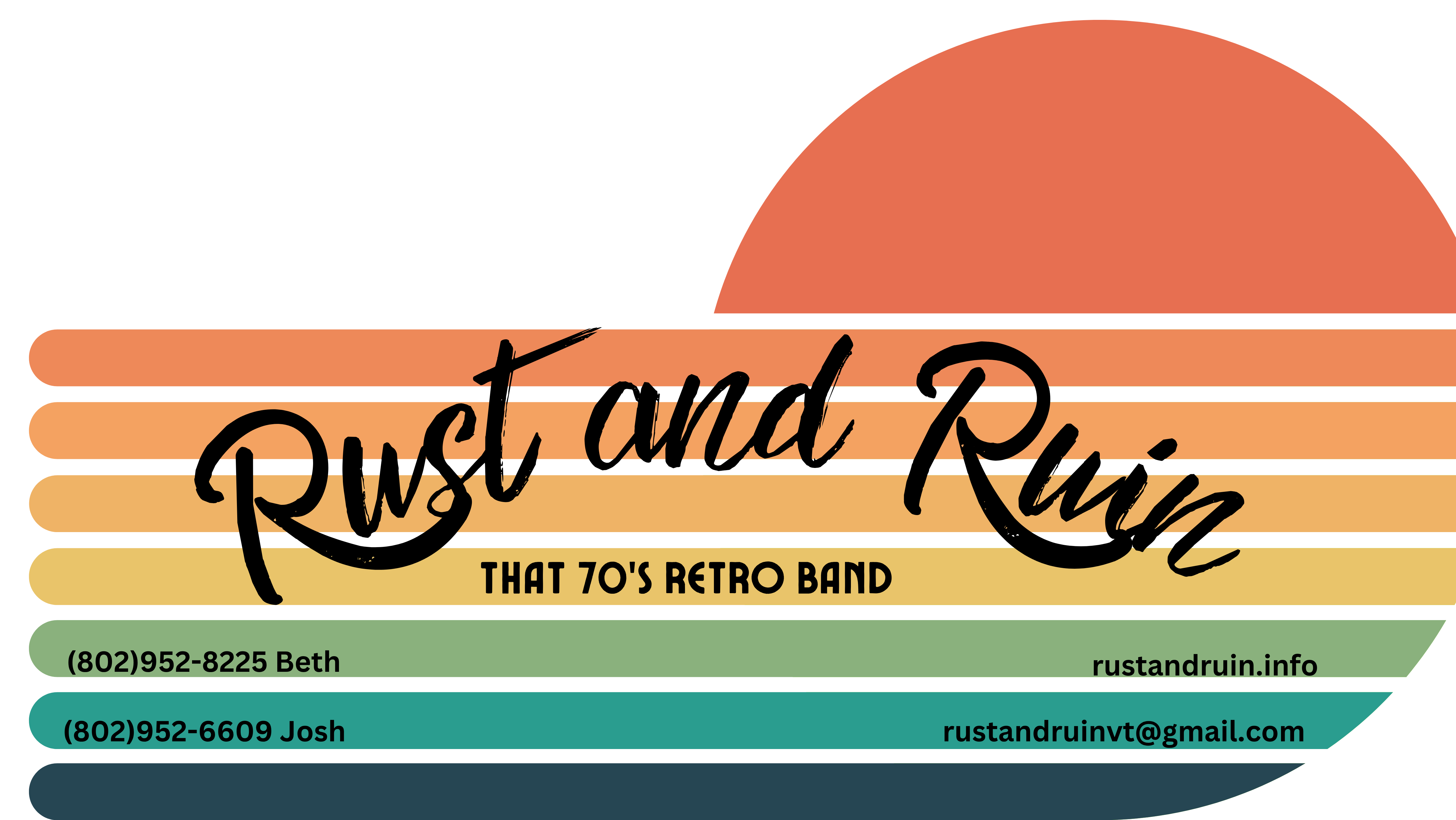 Rust and Ruin That 70's Retro Band logo