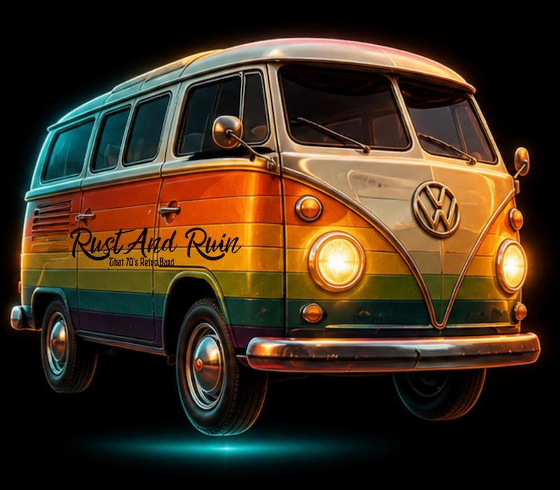 Rust and Ruin van square sticker
